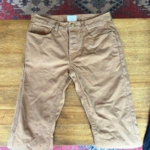 Men’s Sid Mashburn Golden Tan Pants Size 33/32